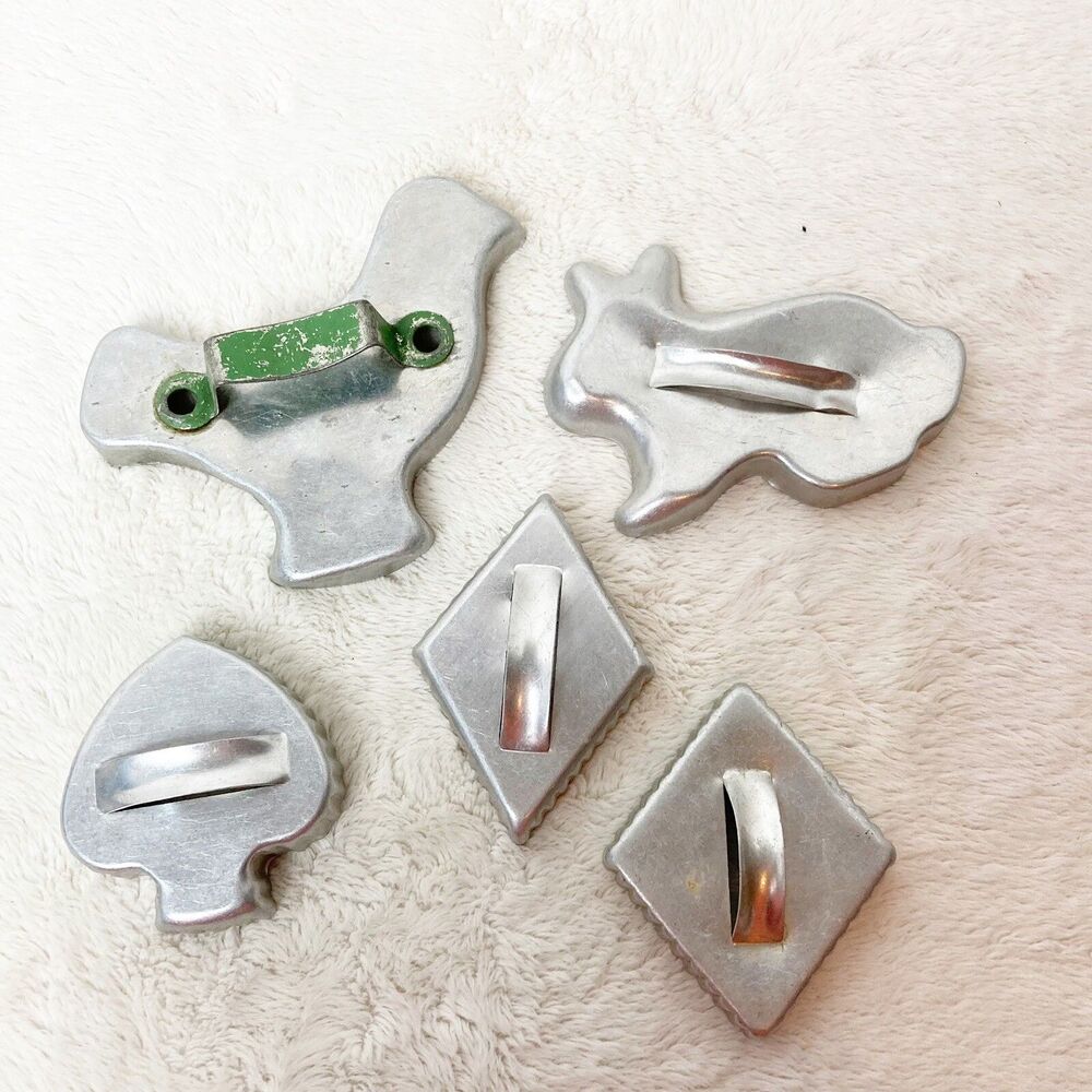 vintage metal cookie cutters with handles